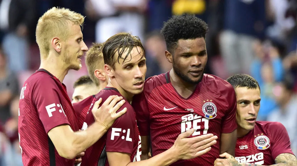 Radost fotbalistů Sparty