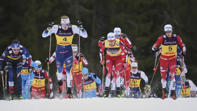 Závěr skiatlonu mužů na SP v Trondheimu