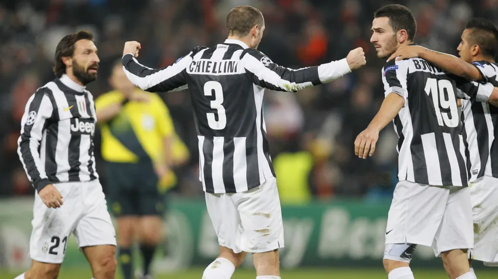 Radost hráčů Juventusu