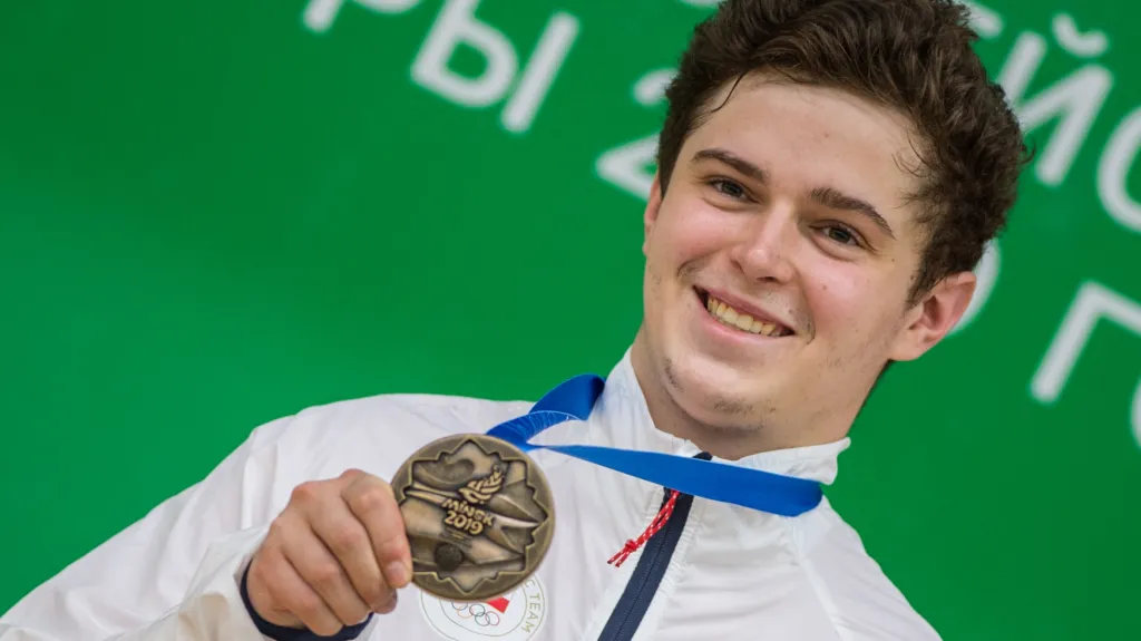 Filip Nepejchal s bronzem z Evropských her