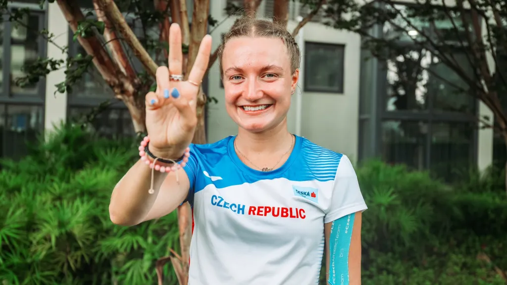 Stříbrná chodkyně na univerziádě Eliška Martínková
