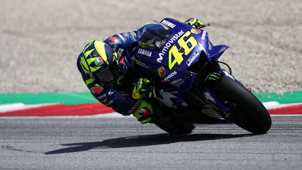 Valentino Rossi na trati ve Spielbergu