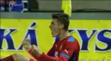 Gól v utkání Česko - Belgie: Schick - 1:0 (11. min.)