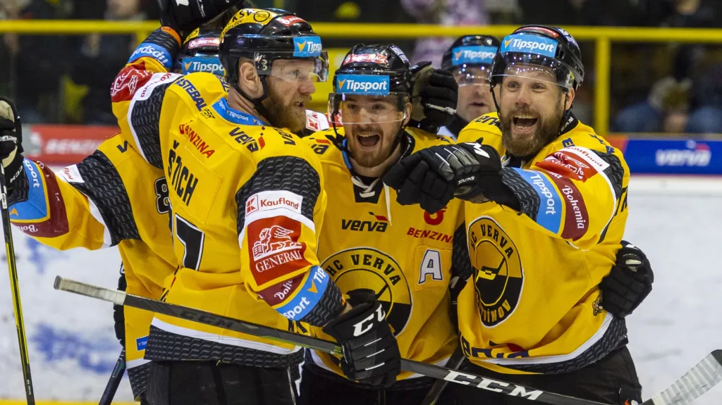 Radost hokejistů Litvínova