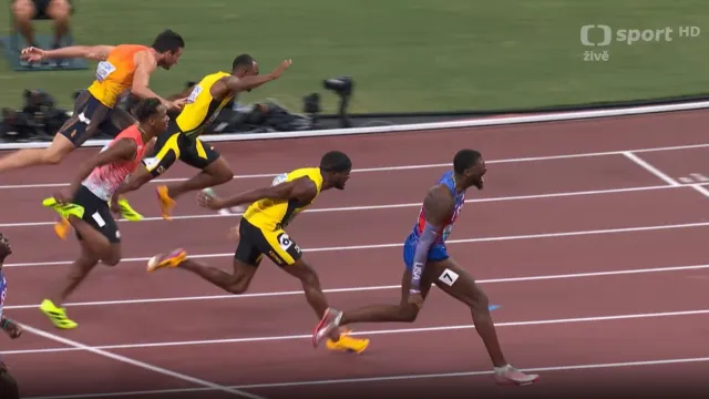 Finále běhu mužů na 110 m překážek