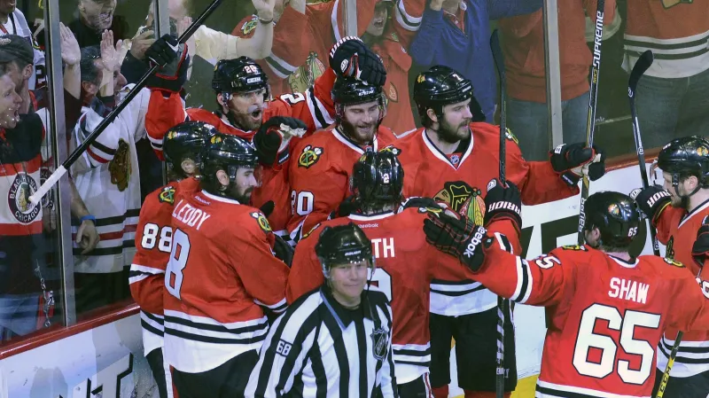 Radost hokejistů Chicaga