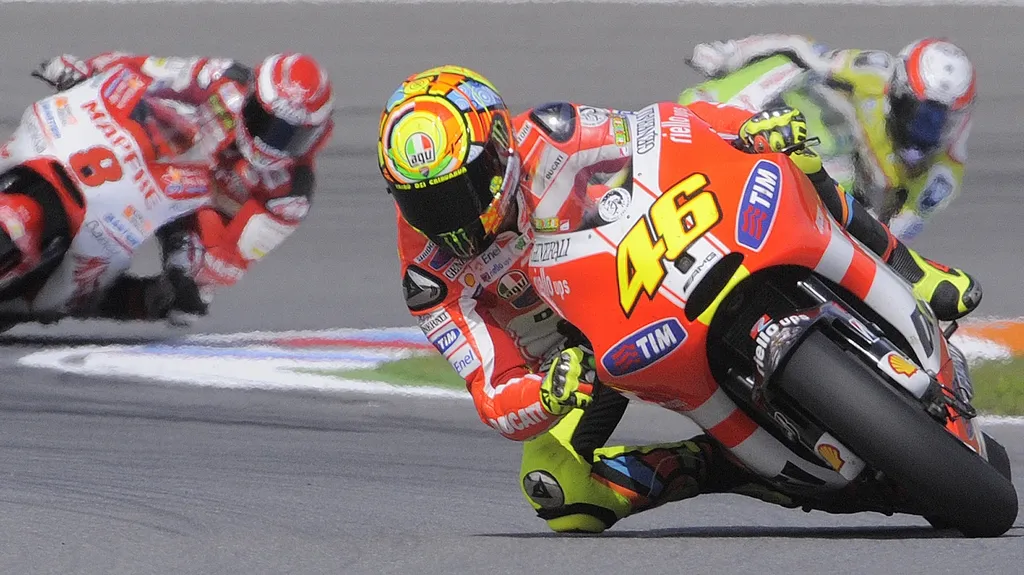 Valentino Rossi v závodě třídy MotoGP