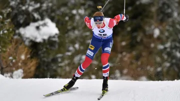 Johannes Thingnes Bö v Hochfilzenu
