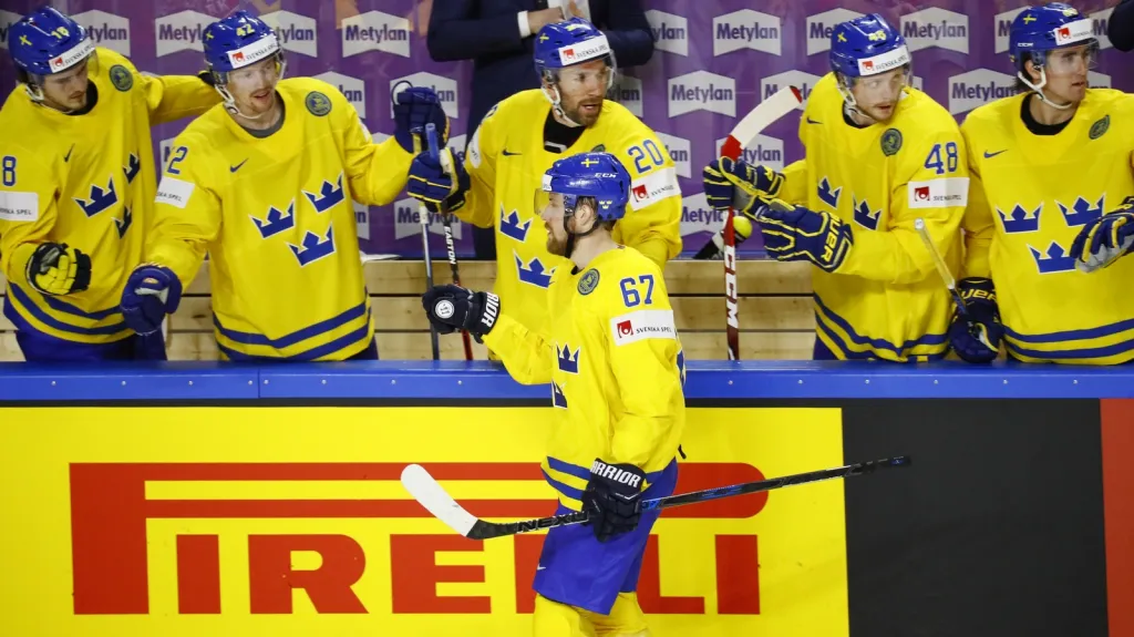 Radost hokejistů Švédska