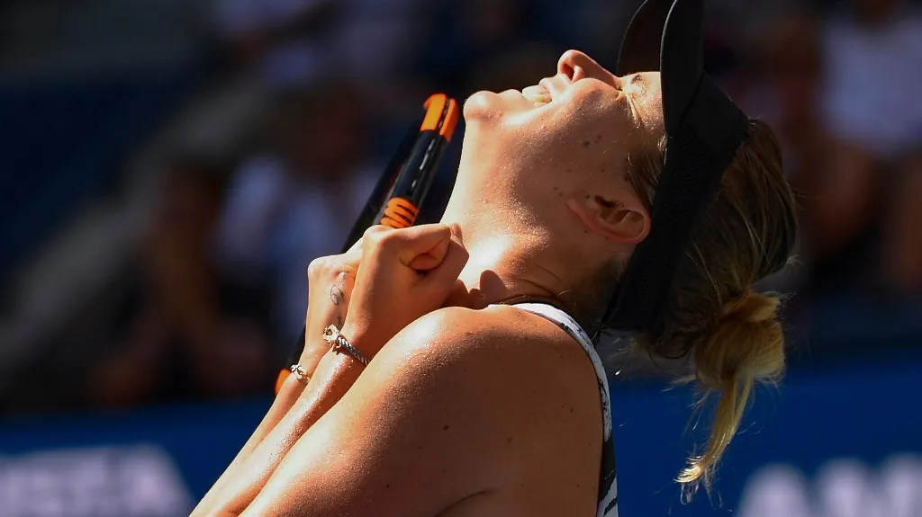 Elina Svitolinová po vítězství nad Johannou Kontaovou