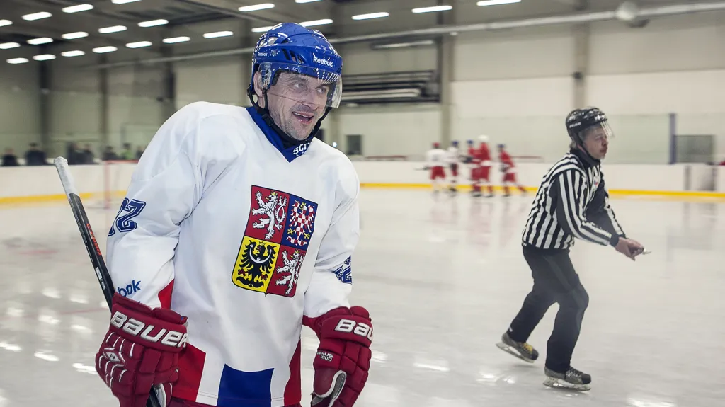 Viktor Ujčík při utkání v Říčanech