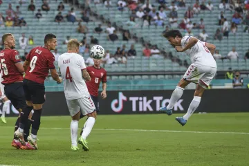 Česko - Dánsko, Thomas Delaney dává gól