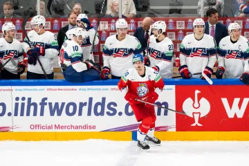 Roman Červenka před americkou střídačkou