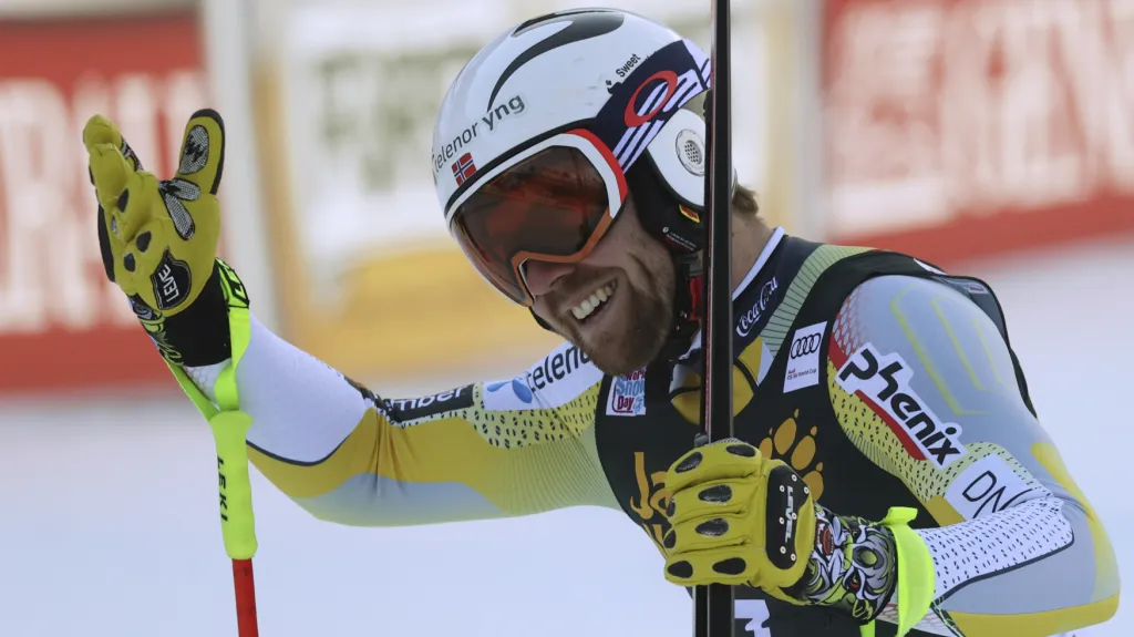 Alexander Aamodt Kilde slaví triumf ve Val Gardeně