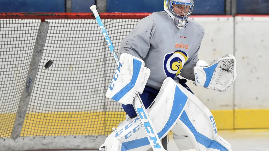 Zlínský gólman Jakub Sedláček