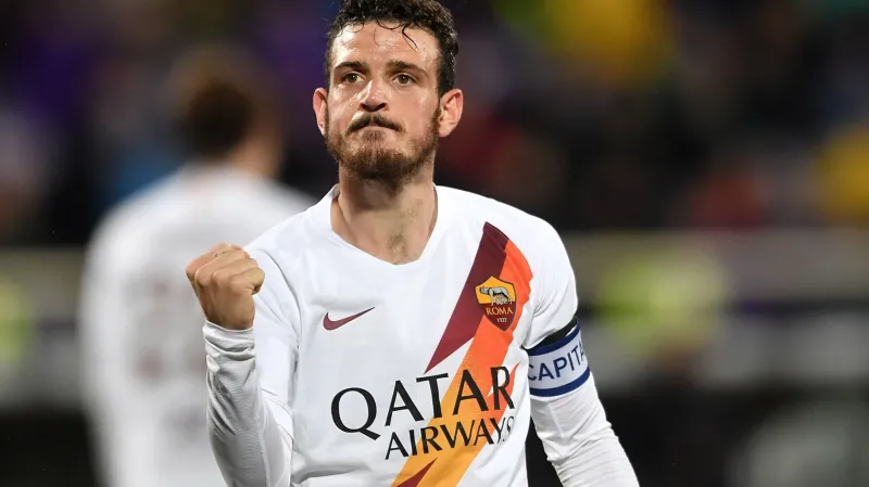 Alessandro Florenzi z As Řím oslavuje gól