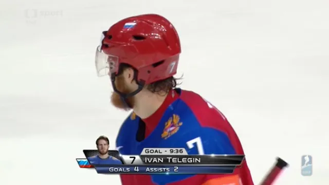 Gól v utkání Rusko - USA: Tělegin - 3:0 (30. min.)