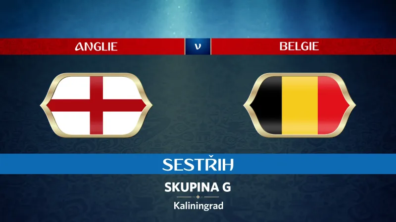 Sestřih utkání Anglie - Belgie