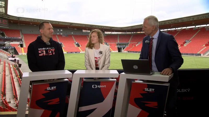 Martin Chlumský a Kateřina Machů o pořádání všesokolského sletu a nácviku skladeb