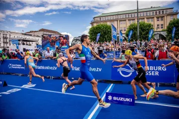 Smíšená štafeta na triatlonovém MS v Hamburku