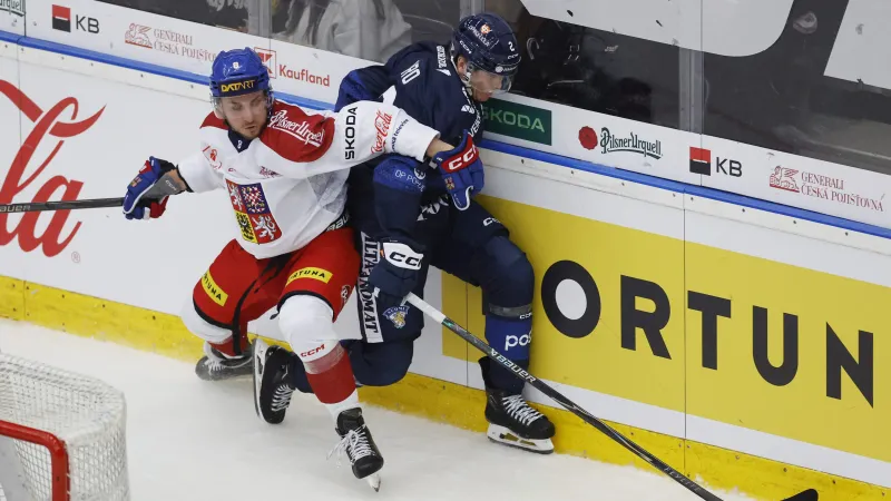 Ondřej Beránek v reprezentačním zápase proti Finsku