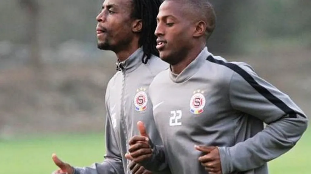 Fabrice Picault (vpravo) s Costou při tréninku Sparty