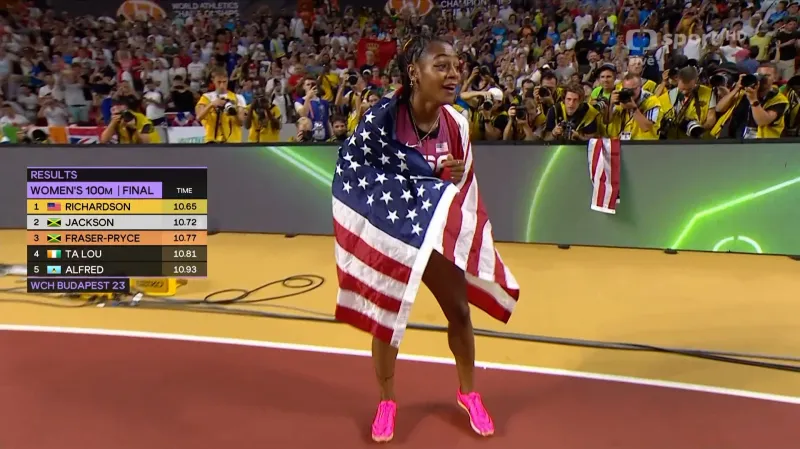 Ženskou stovku zaběhla nejrychleji Američanka Richardsonová