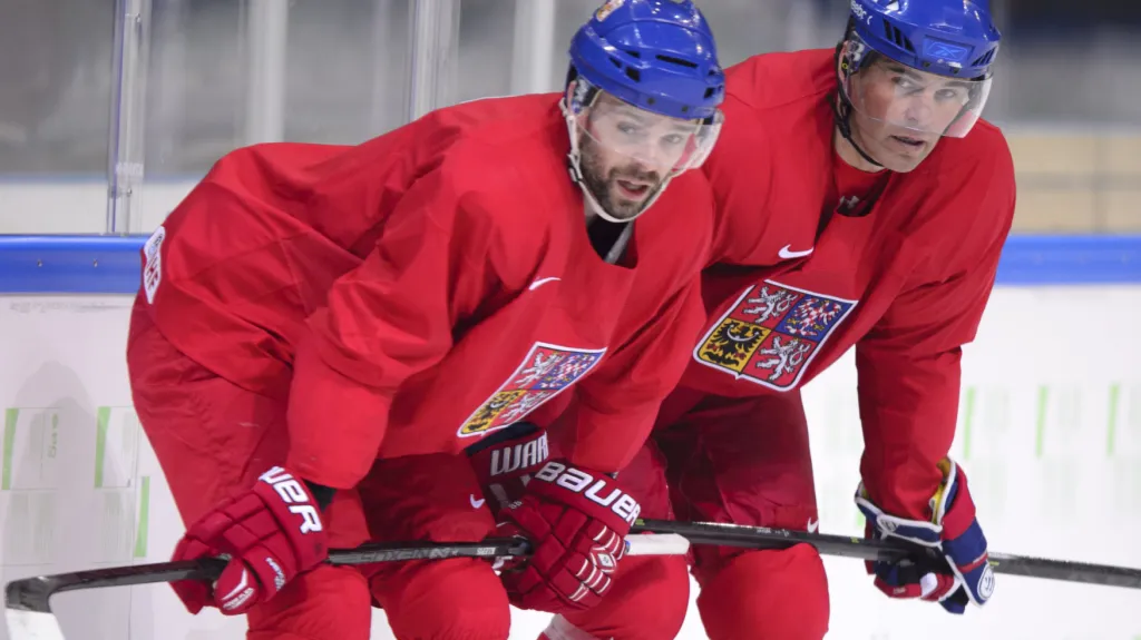 Jakub Klepiš s Jaromírem Jágrem