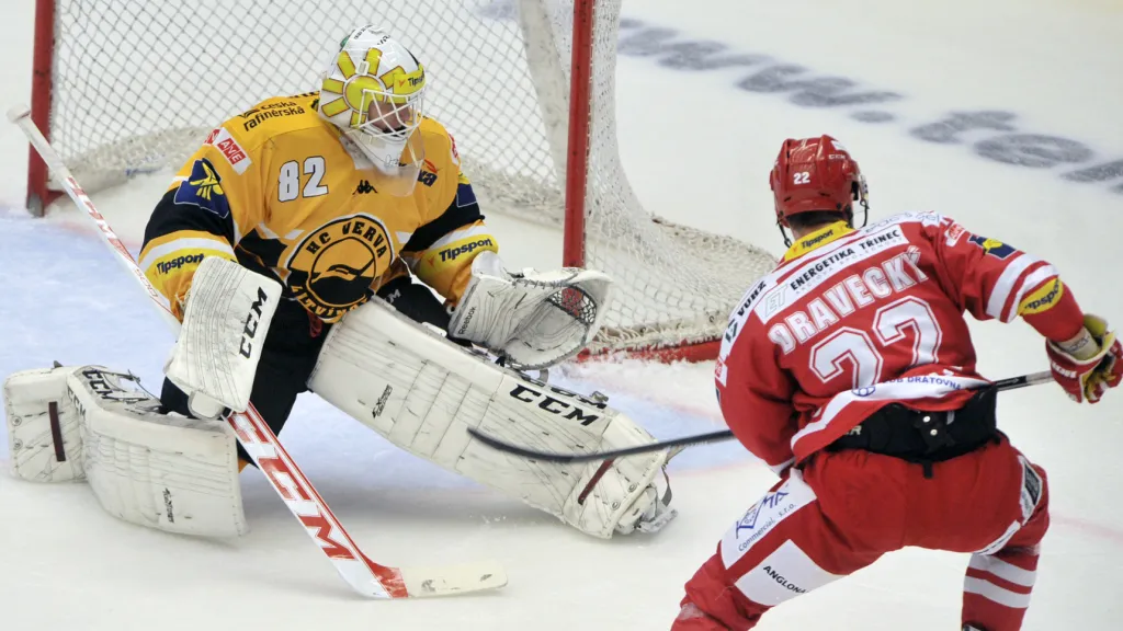 Jakub Soukup v utkání proti Třinci