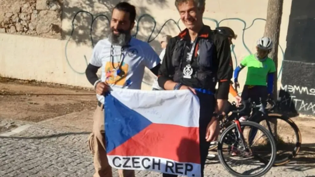 Ondřej Jerhot (vpravo) v cíli