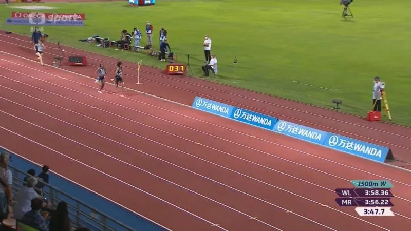 Výtečné časy v doběhu závodu na 1500 metrů žen