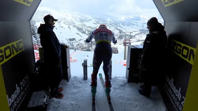 Jízdy Jana Zabystřana a Kryštofa Krýzla ve 2. kole obřího slalomu na MS