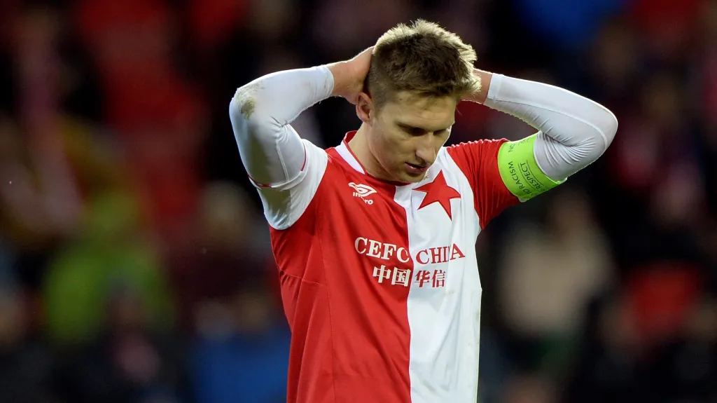 Zklamaný kapitán Slavie Milan Škoda