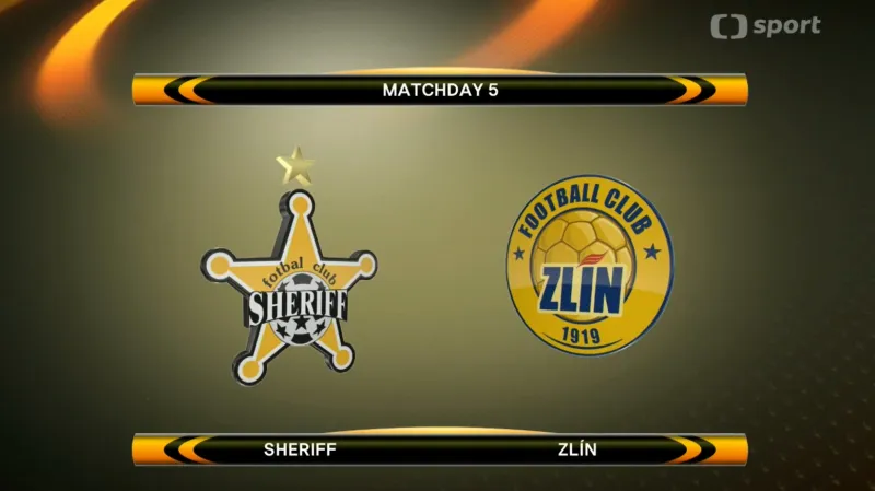 Sestřih utkání Šeriff Tiraspol - Zlín