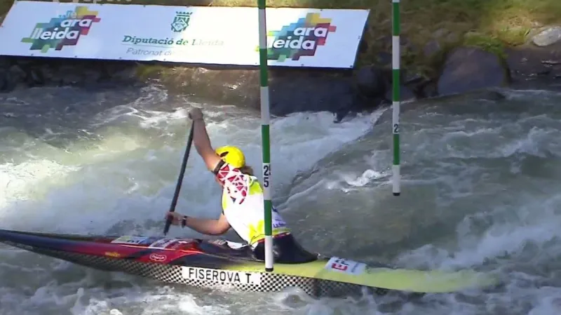 Stříbrná jízda kanoistky Fišerové na SP v Seu d'Urguell