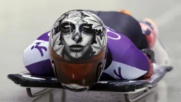 Helma kanadské skeletonistky Sarah Reidové