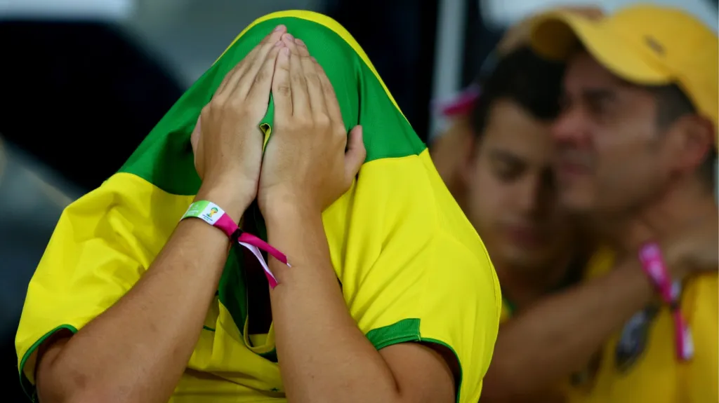 Brazilský fanoušek po debaklu