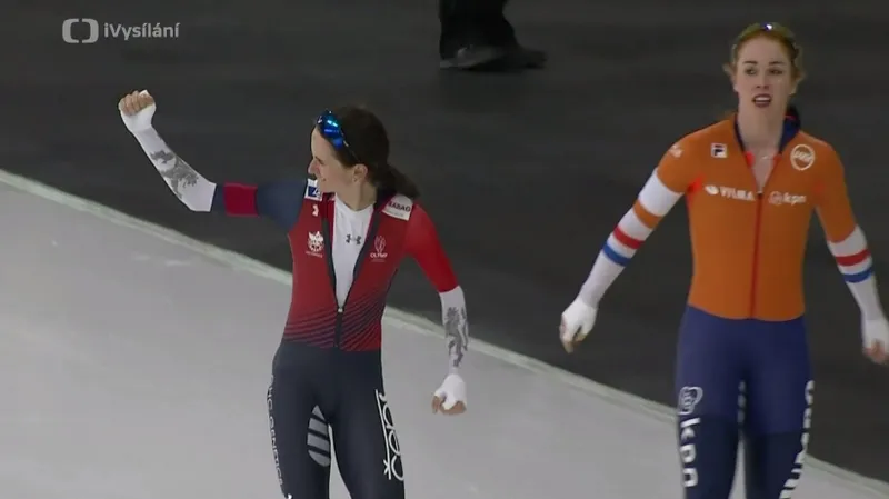 Rekordní jízda Martiny Sáblíkové na trati 3000 metrů