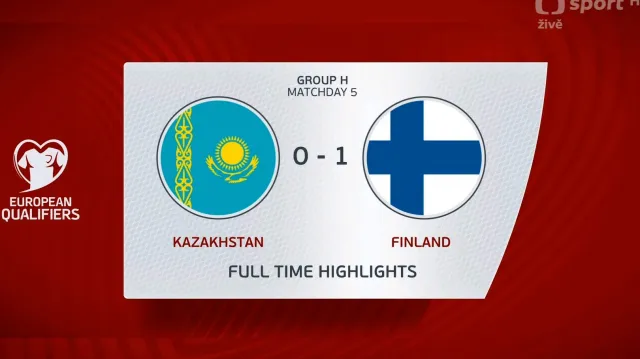 Sestřih utkání Kazachstán – Finsko