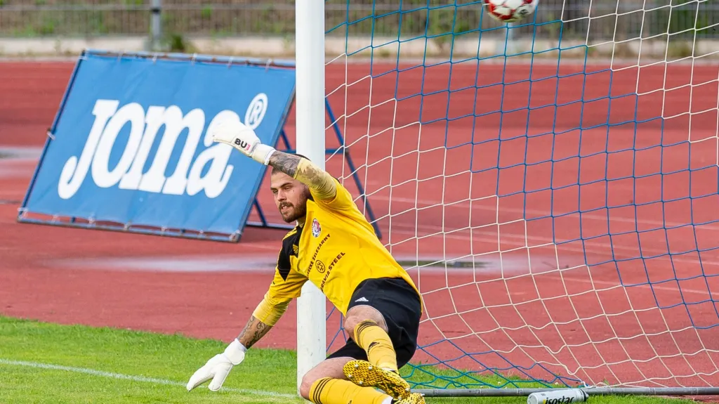 Třinecký brankář František Chmiel 