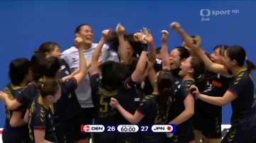 Vítězná nahazovačka Japonek proti Dánkám