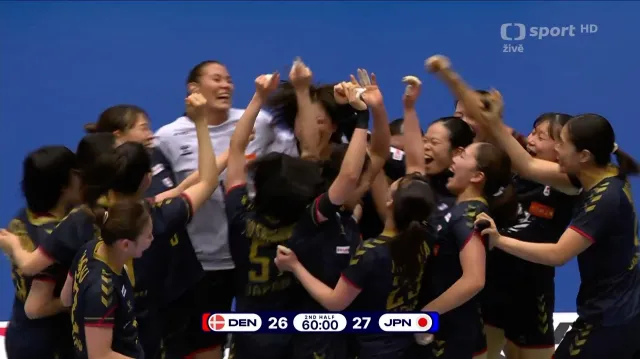 Vítězná nahazovačka Japonek proti Dánkám