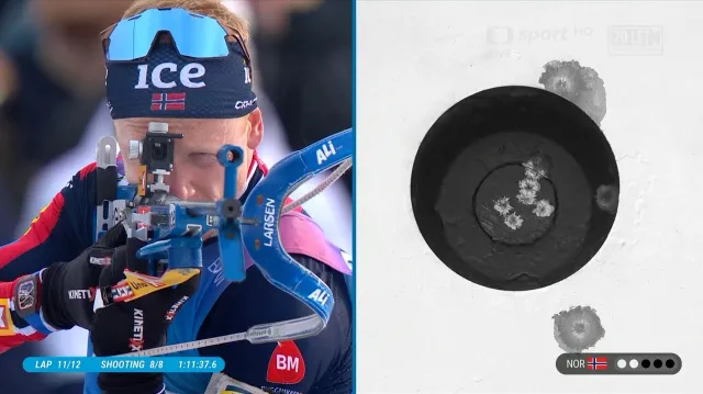 Sestřih štafety biatlonistů na MS v Lenzerheide