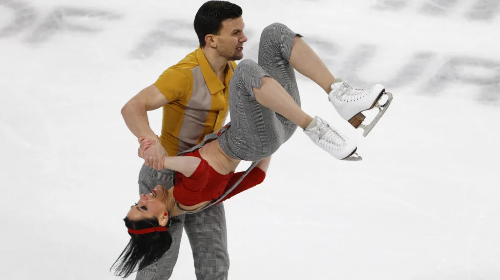 Marco Fabbri s Charlene Guignardovou z Itálie na Grand Prix v Číně