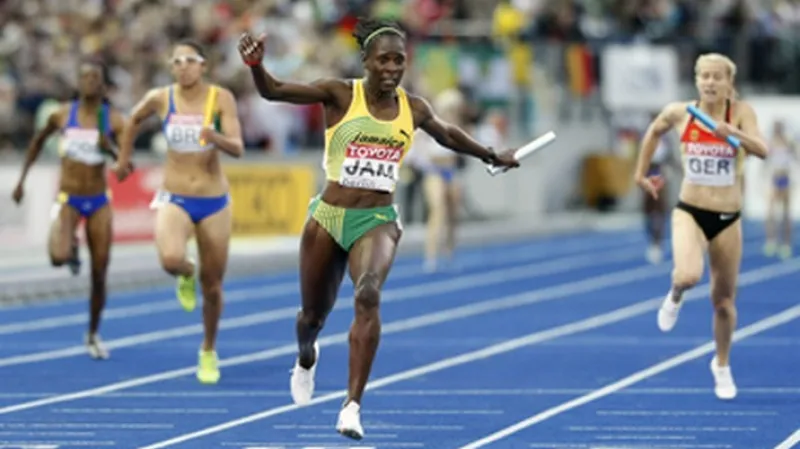 Jamajská štafeta v cíli