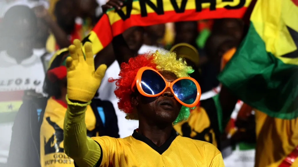 Fanoušci fotbalistů Ghany