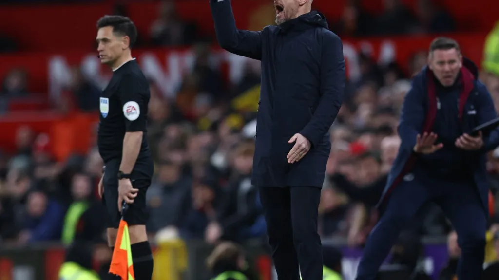 Trenér fotbalistů Manchester United Erik ten Hag