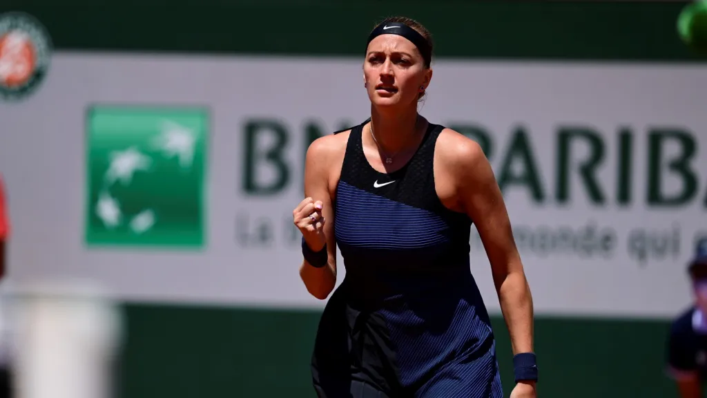 Petra Kvitová v prvním kole Rolland Garros proti Belgičance Minnnové  