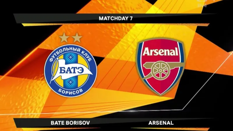 Sestřih utkání BATE Borisov - Arsenal