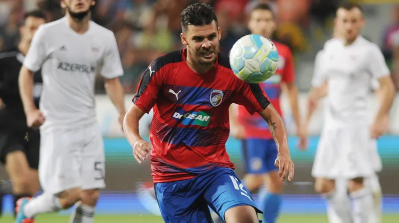 Michal Ďuriš v utkání proti Karabachu